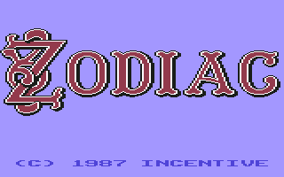 Zodiac (Level 9 Computing) Title Screen